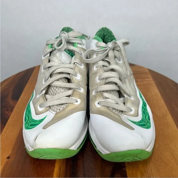 Nike Air Lebron Green White Lace up Athletic Shoes Size 6.5 Y - Picture 2 of 11